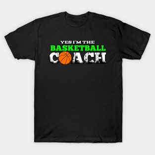 Basketball Coach - Retro Distressed Grunge T-Shirt